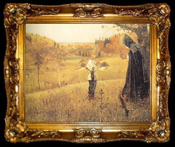 framed  Nesterov, Mikhail The Vision to the Boy Bartholomew, ta009-2